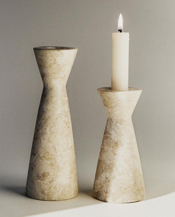 MARBLE CANDLEHOLDER MARBLE CANDLEHOLDER
