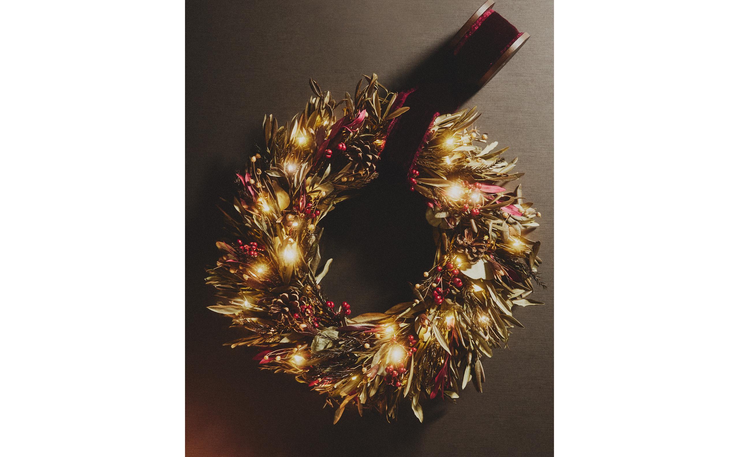 クリスマスオリーブリーフライトリース (40 CM) | Zara Home 日本/Japan