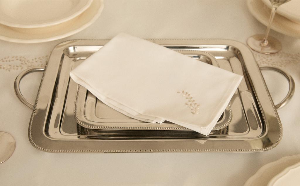 מגש מפלדה מלבני