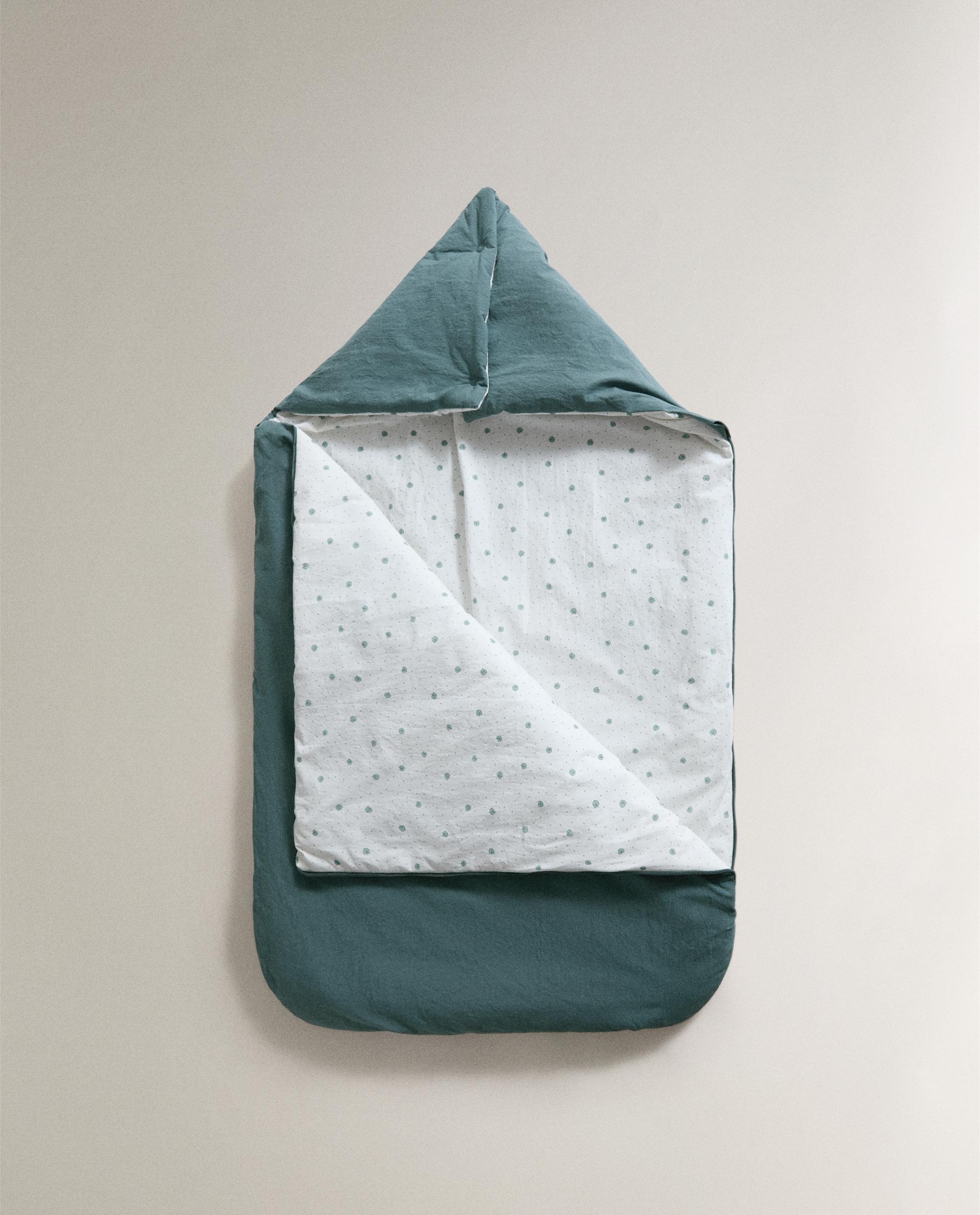 LEAF PRINT COTTON CARRYCOT BABY WRAP product thumbnail 2