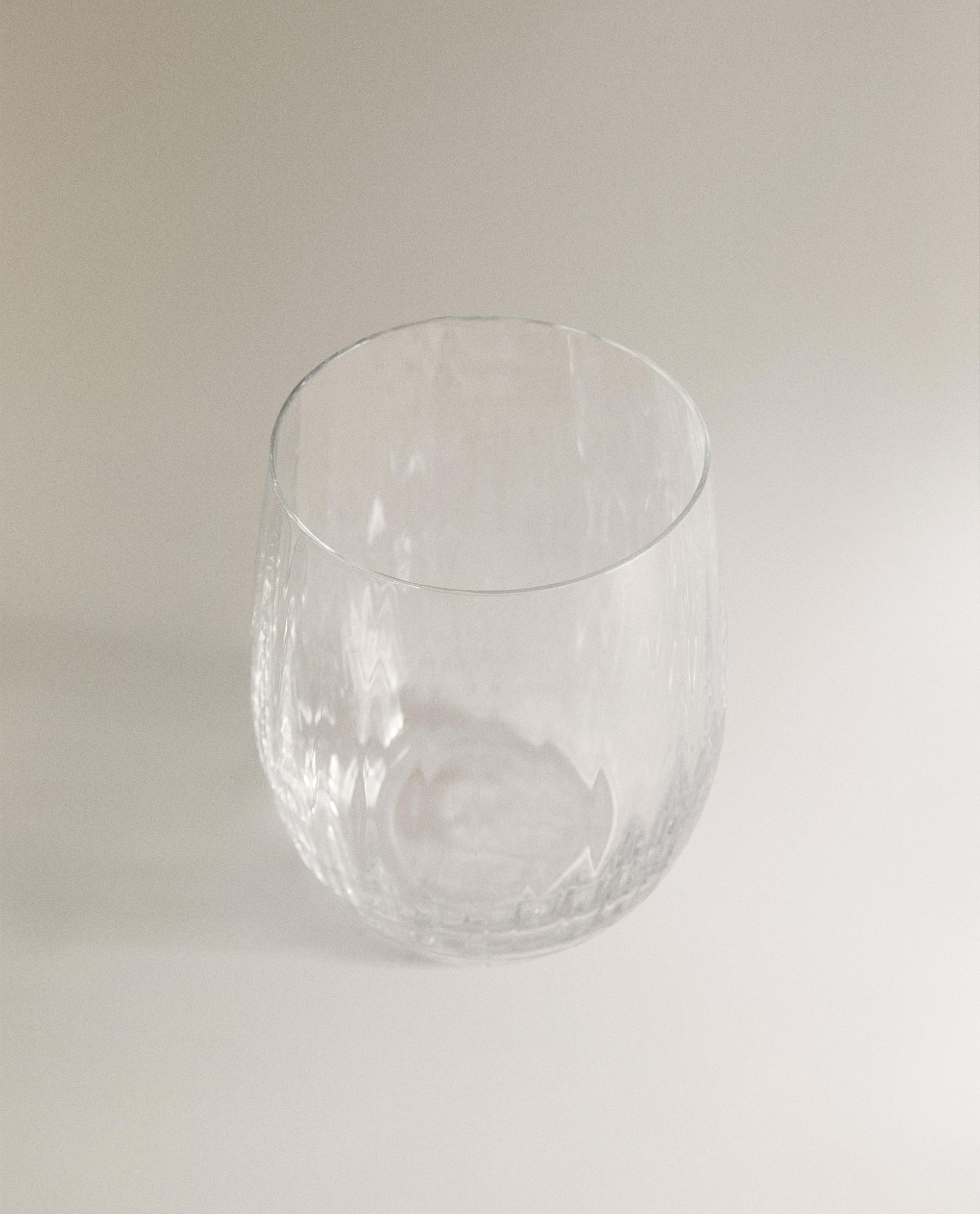 BOHEMIA CRYSTAL TUMBLER WITH LINES