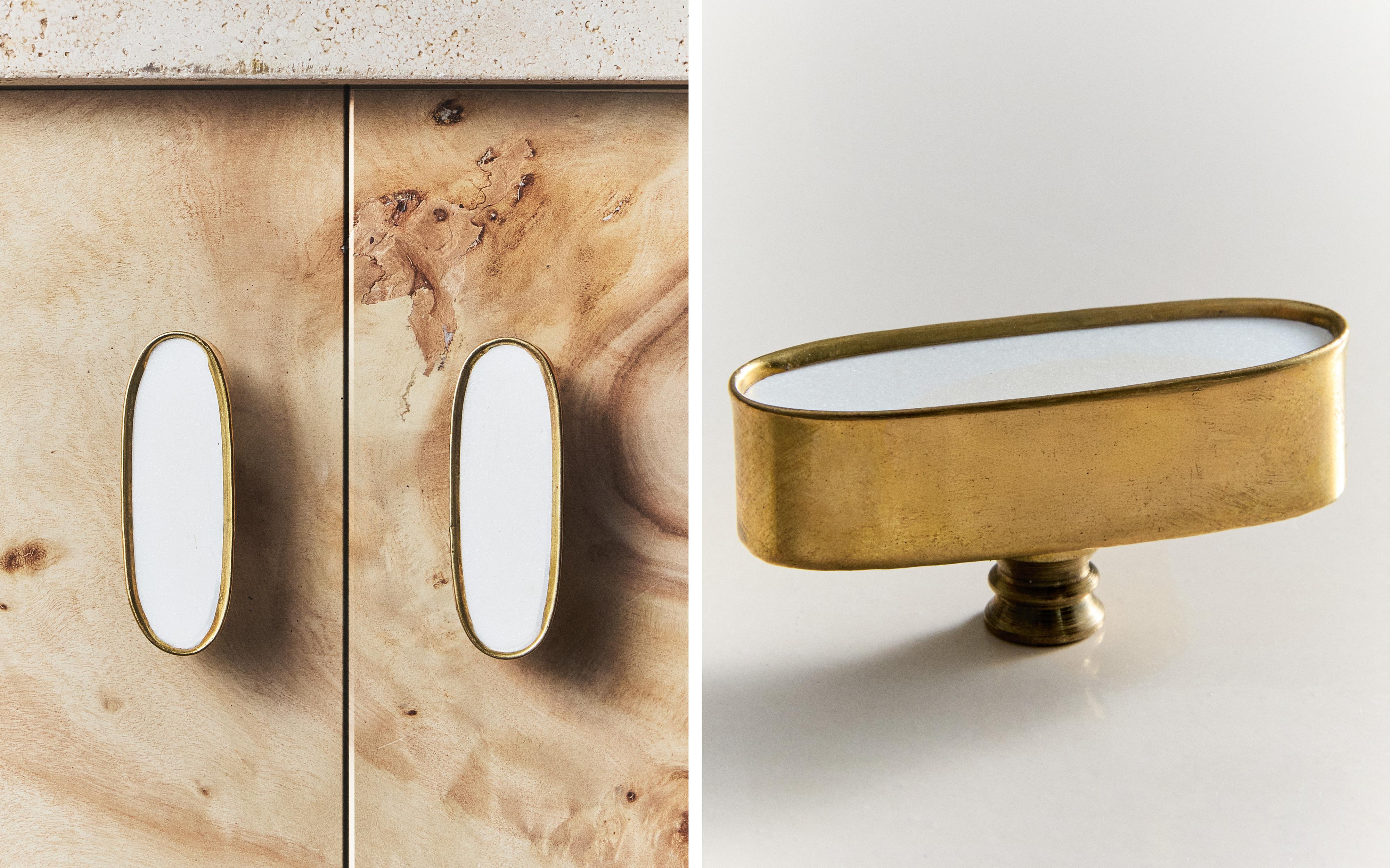 PACK OF OVAL MARBLE DOOR KNOBS (PACK OF 2) product thumbnail 7