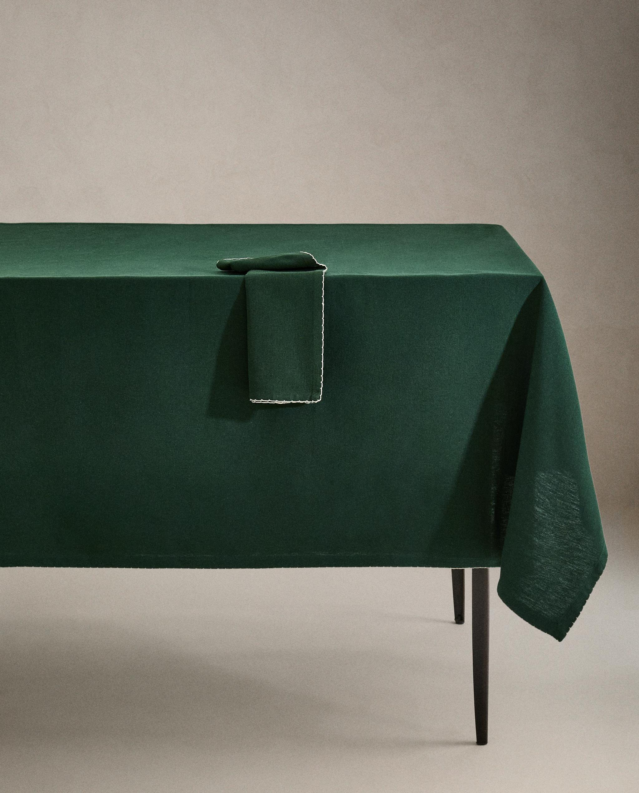 ザラホーム テーブルクロス 新品 ZARA HOME ザラホーム フラワー プリント テーブルクロス