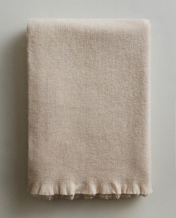 FRINGED THROW