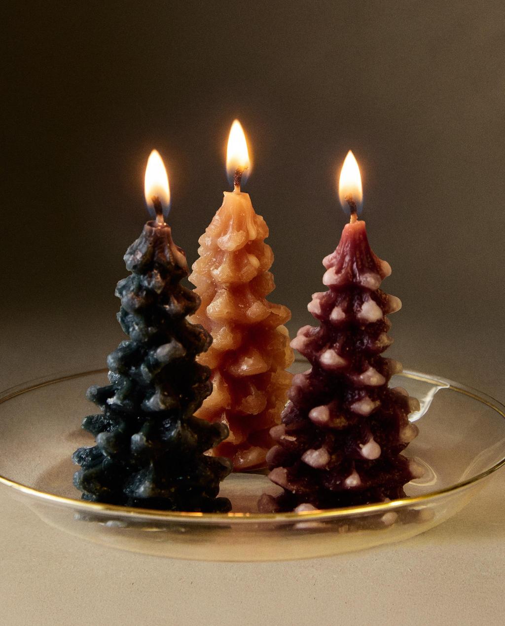 Zara Home Small christmas tree scented candles (pack of 3)