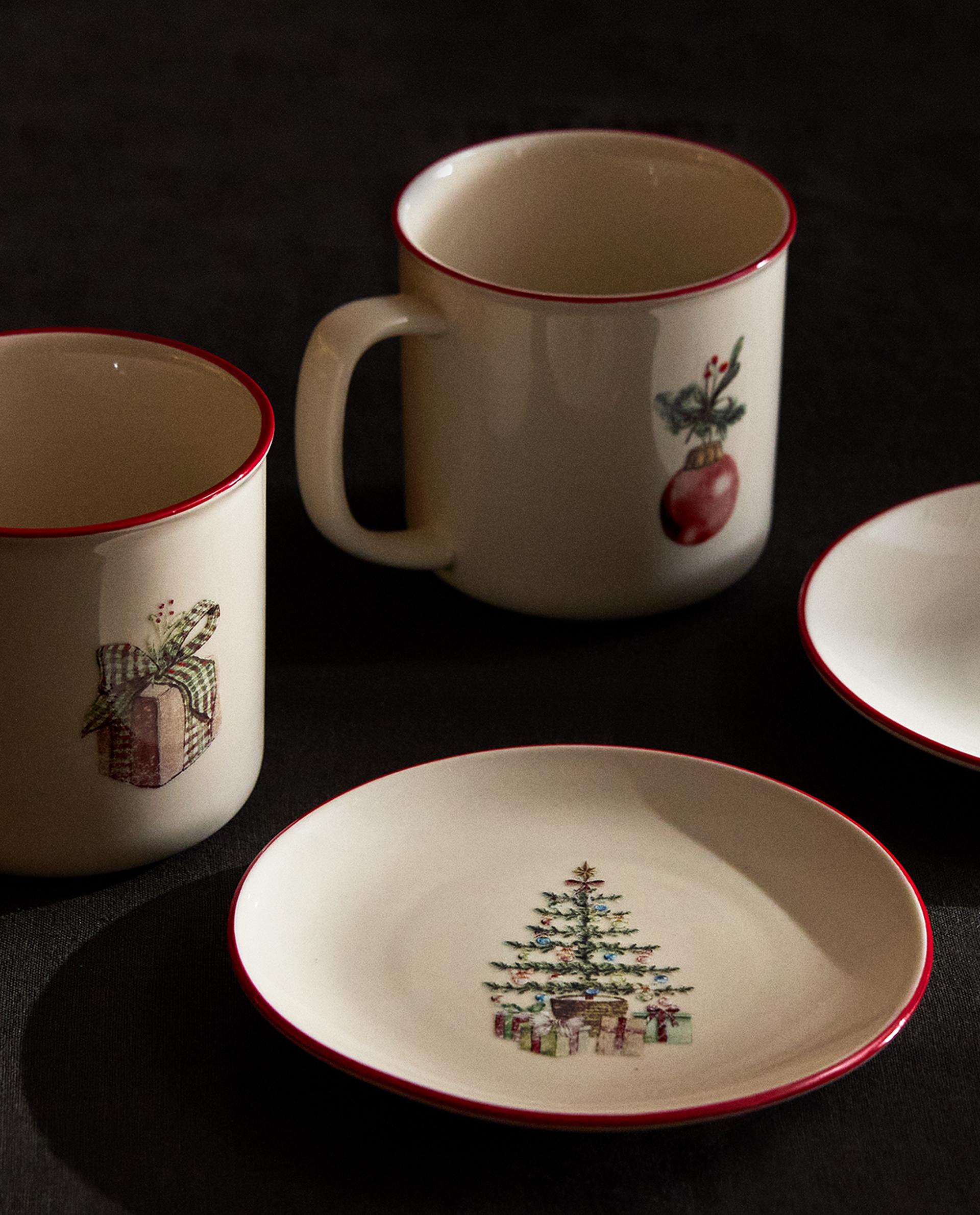 VAJILLA PORCELANA NAVIDAD Zara Home Mexico