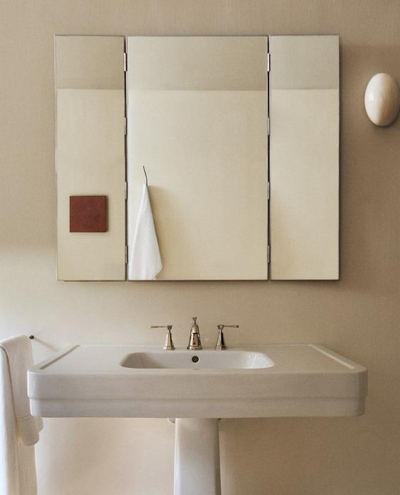 MIROIR TRIPTYQUE CONTOUR MÉTAL