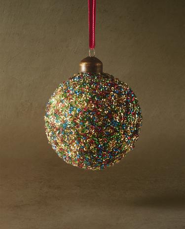 BEJEWELLED BALL CHRISTMAS TREE DECORATION