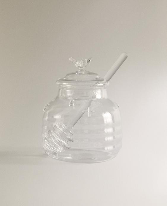 BUMBLEBEE BOROSILICATE GLASS HONEY JAR