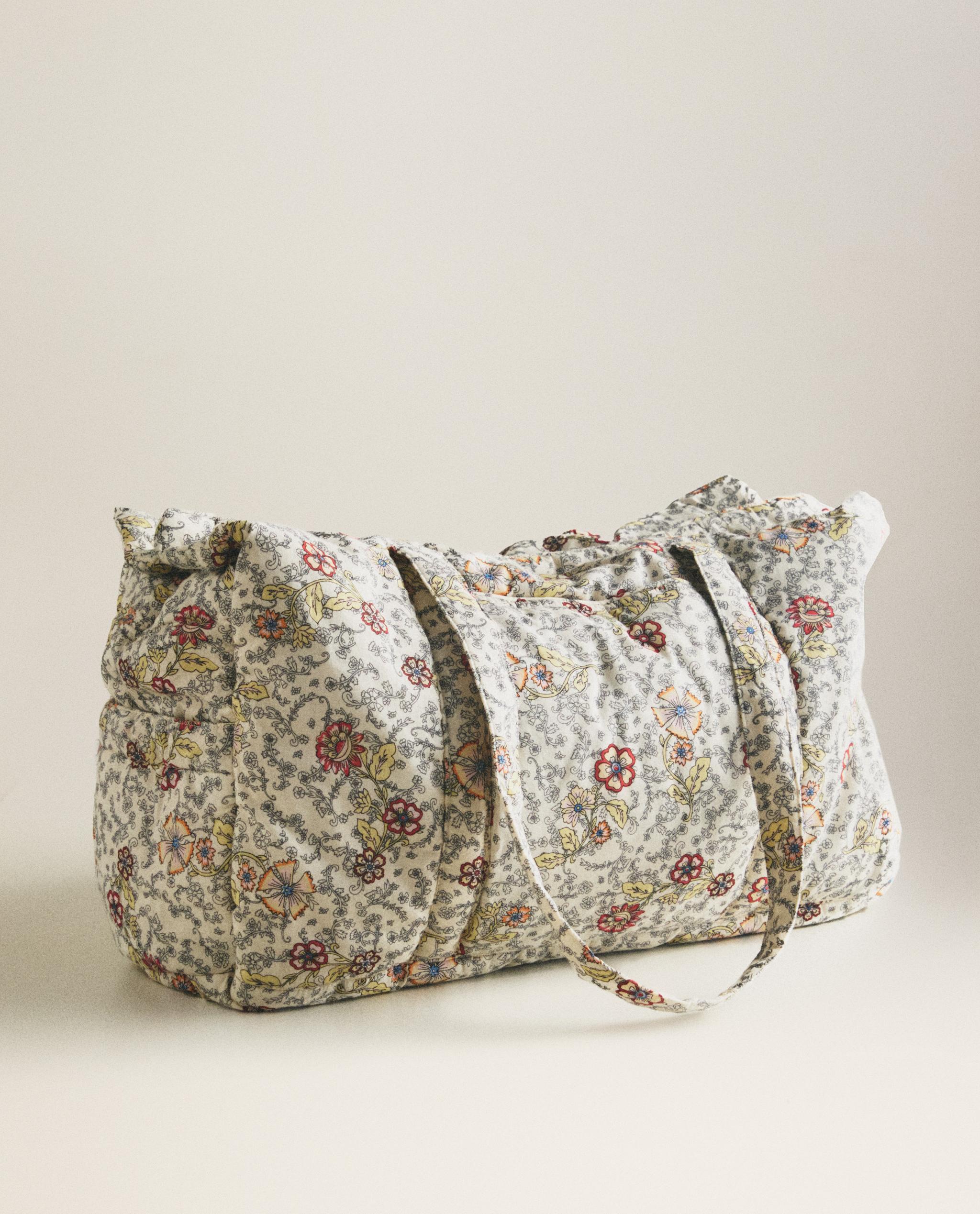 FLORAL COTTON MATERNITY BAG product thumbnail 9