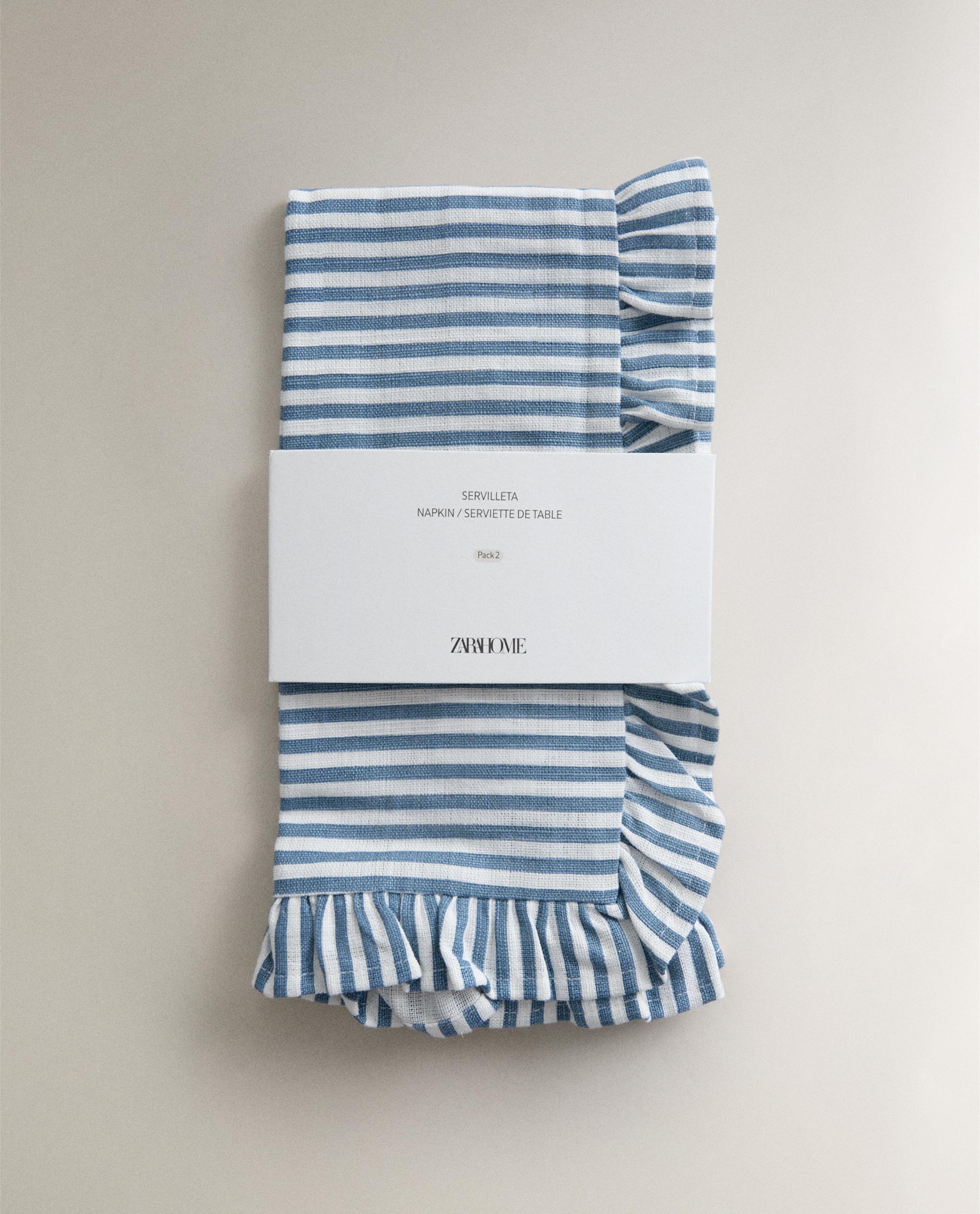 PACK OF RUFFLED COTTON NAPKINS (PACK OF 2) product thumbnail 15
