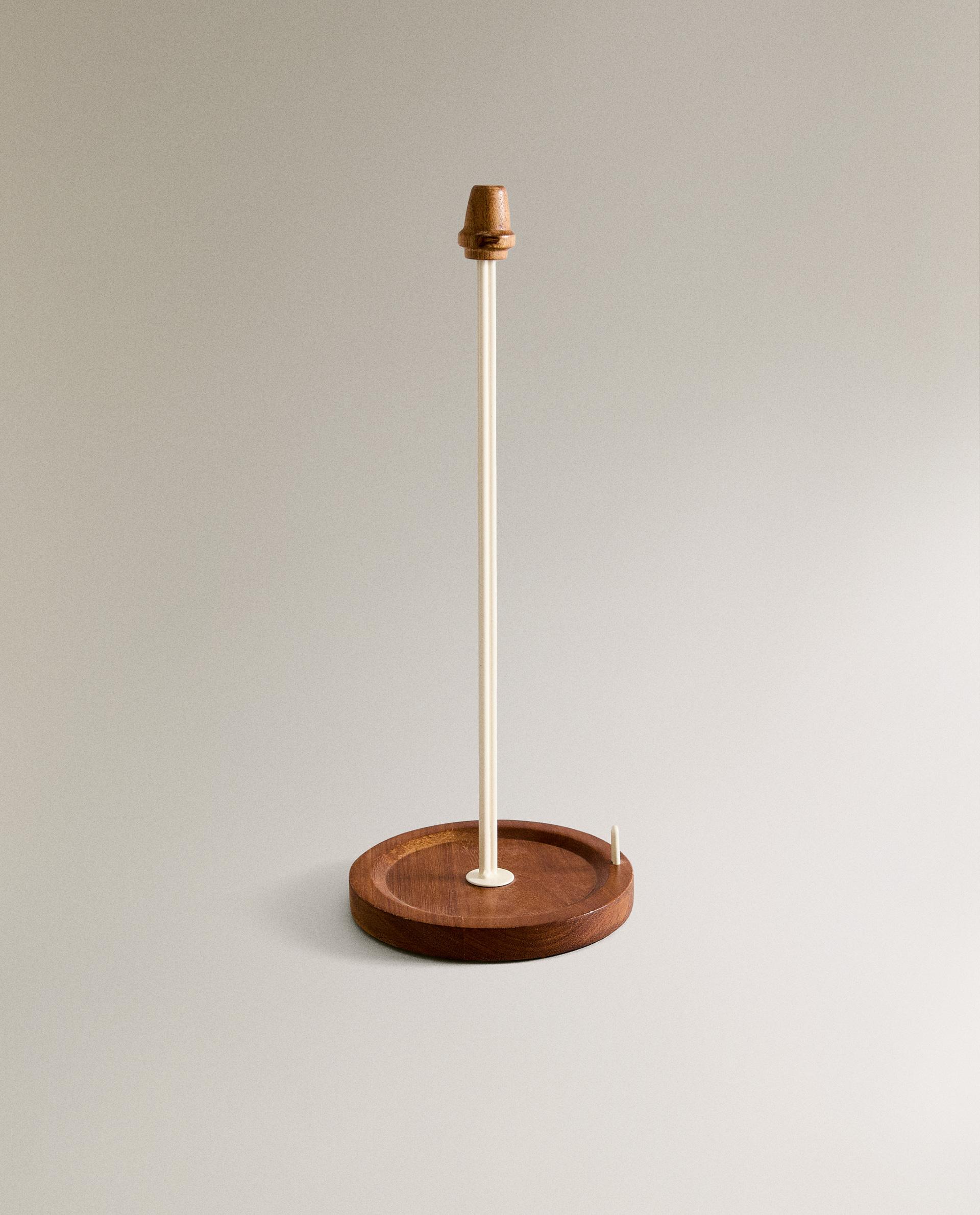 IRON AND WOOD KITCHEN ROLL HOLDER product thumbnail 2