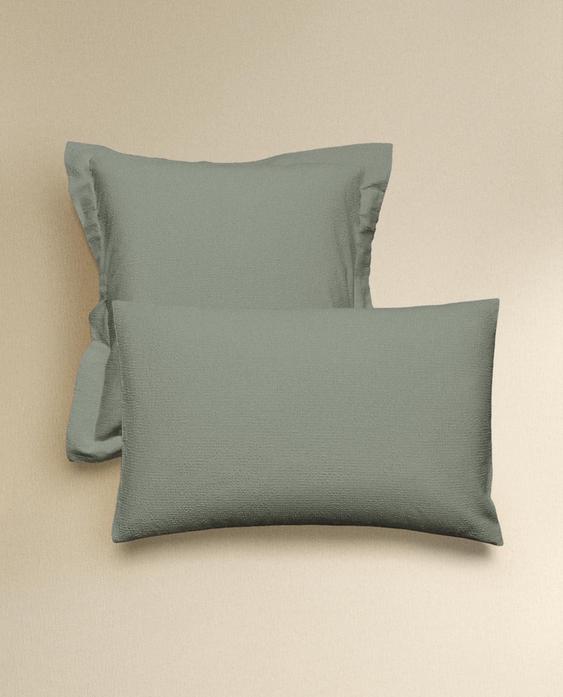 TEXTURED COTTON PILLOWCASE TEXTURED COTTON PILLOWCASE