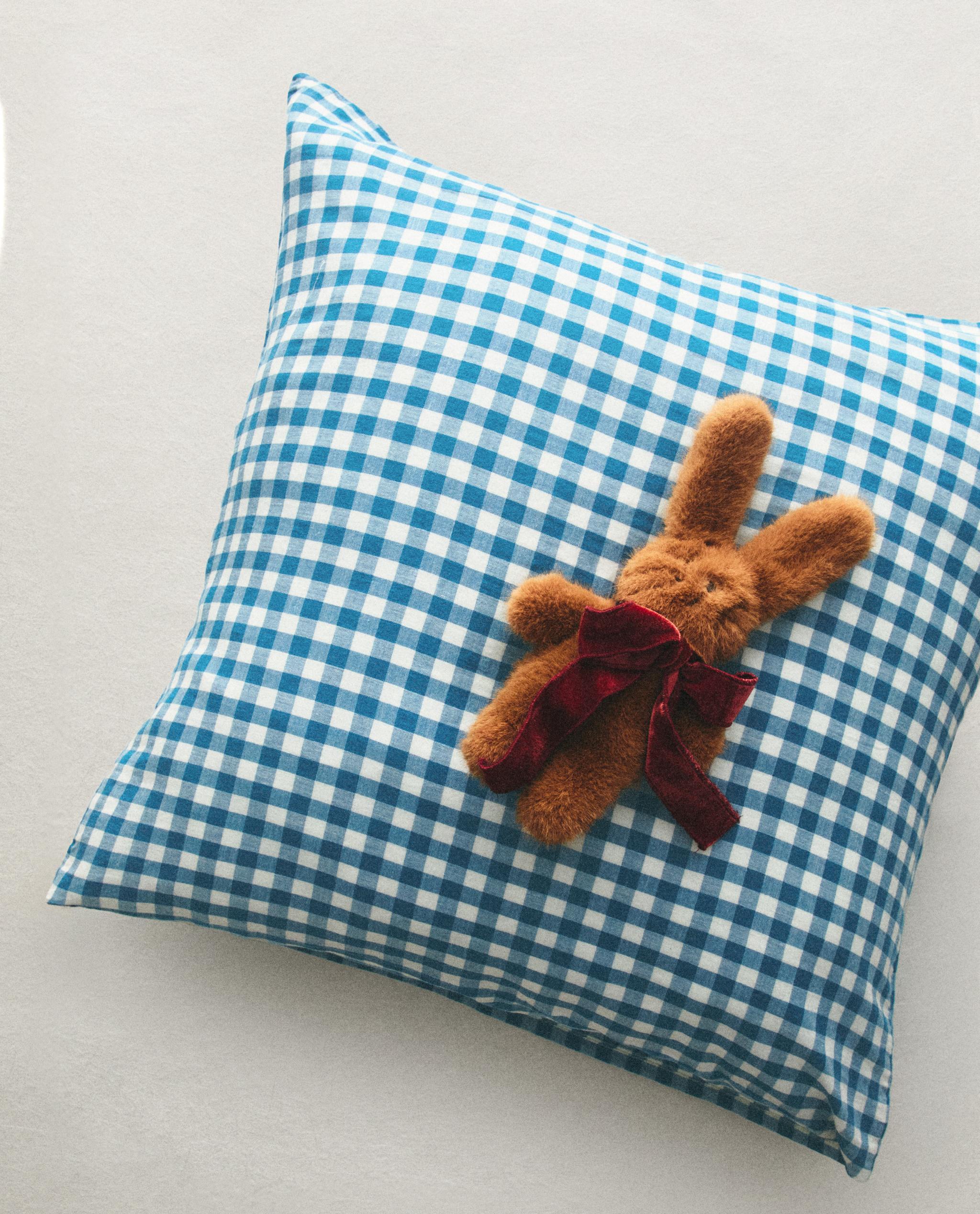 KIDS' CHECK MUSLIN PILLOWCASE product thumbnail 10
