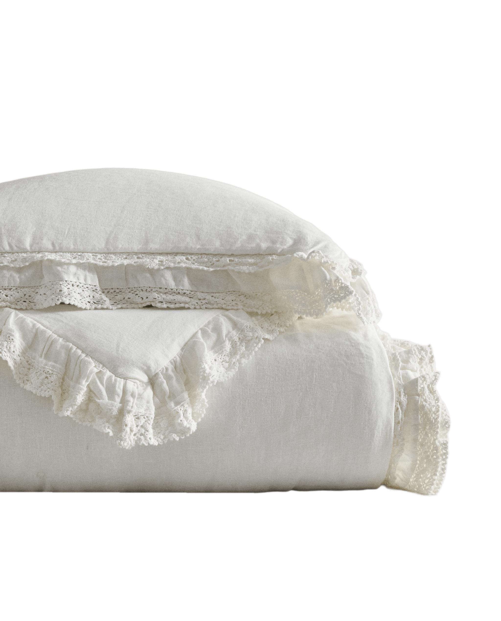 リネン レーストリム ベッドカバー | Zara Home 日本/Japan