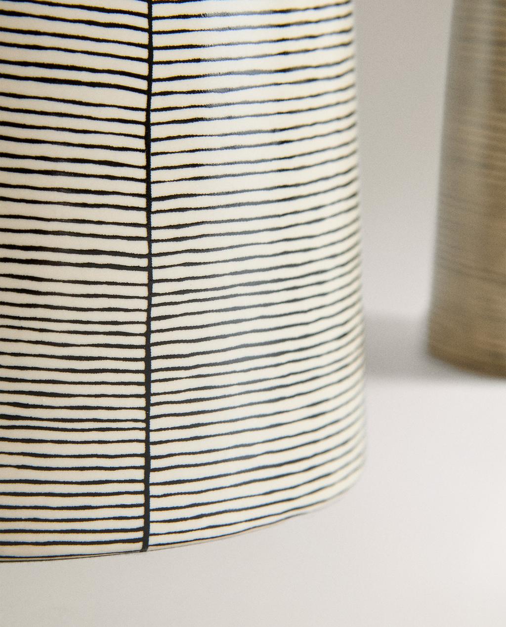 MULTI-STRIPED VASE