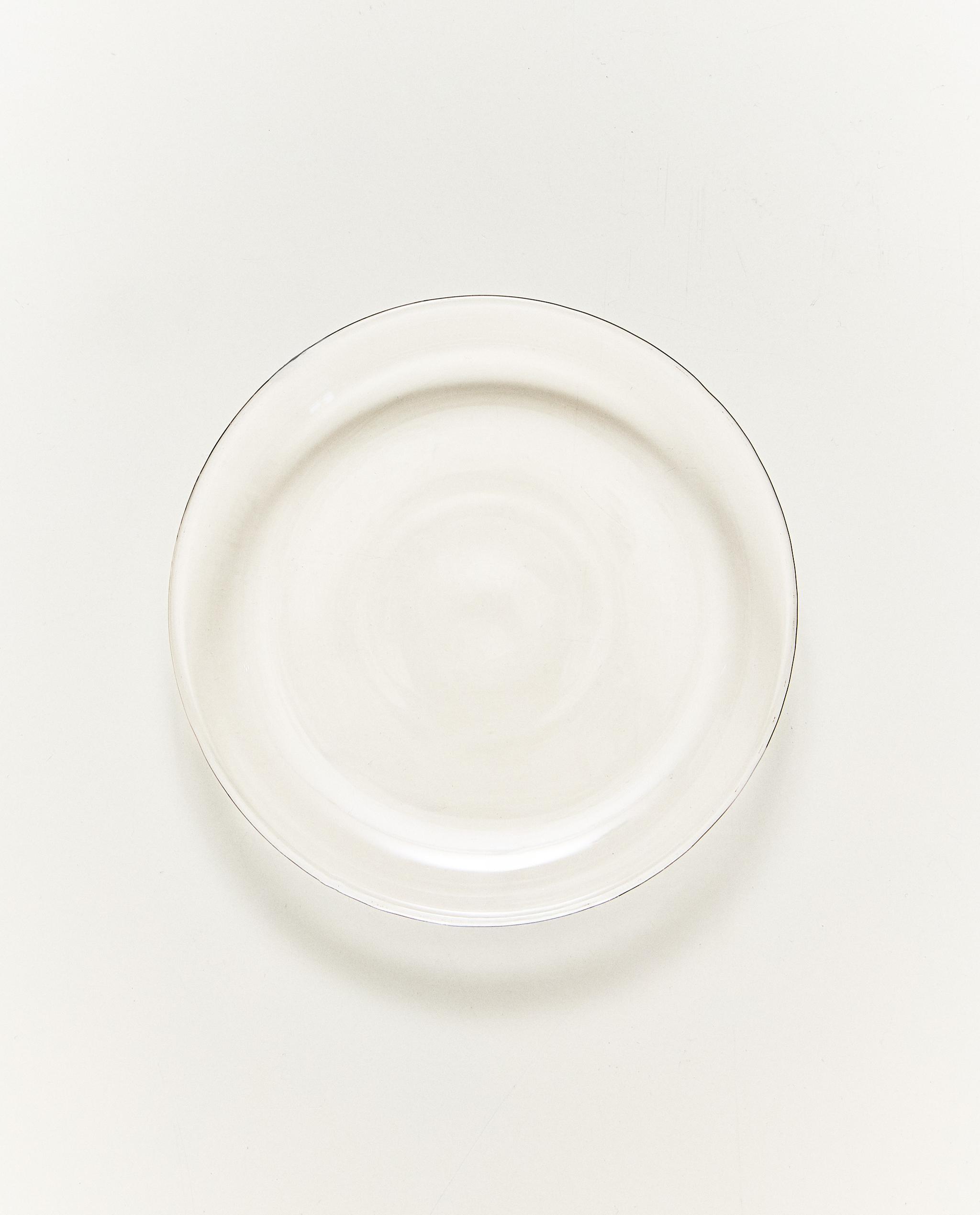 BOROSILICATE GLASS SIDE PLATE WITH RIM product thumbnail 7