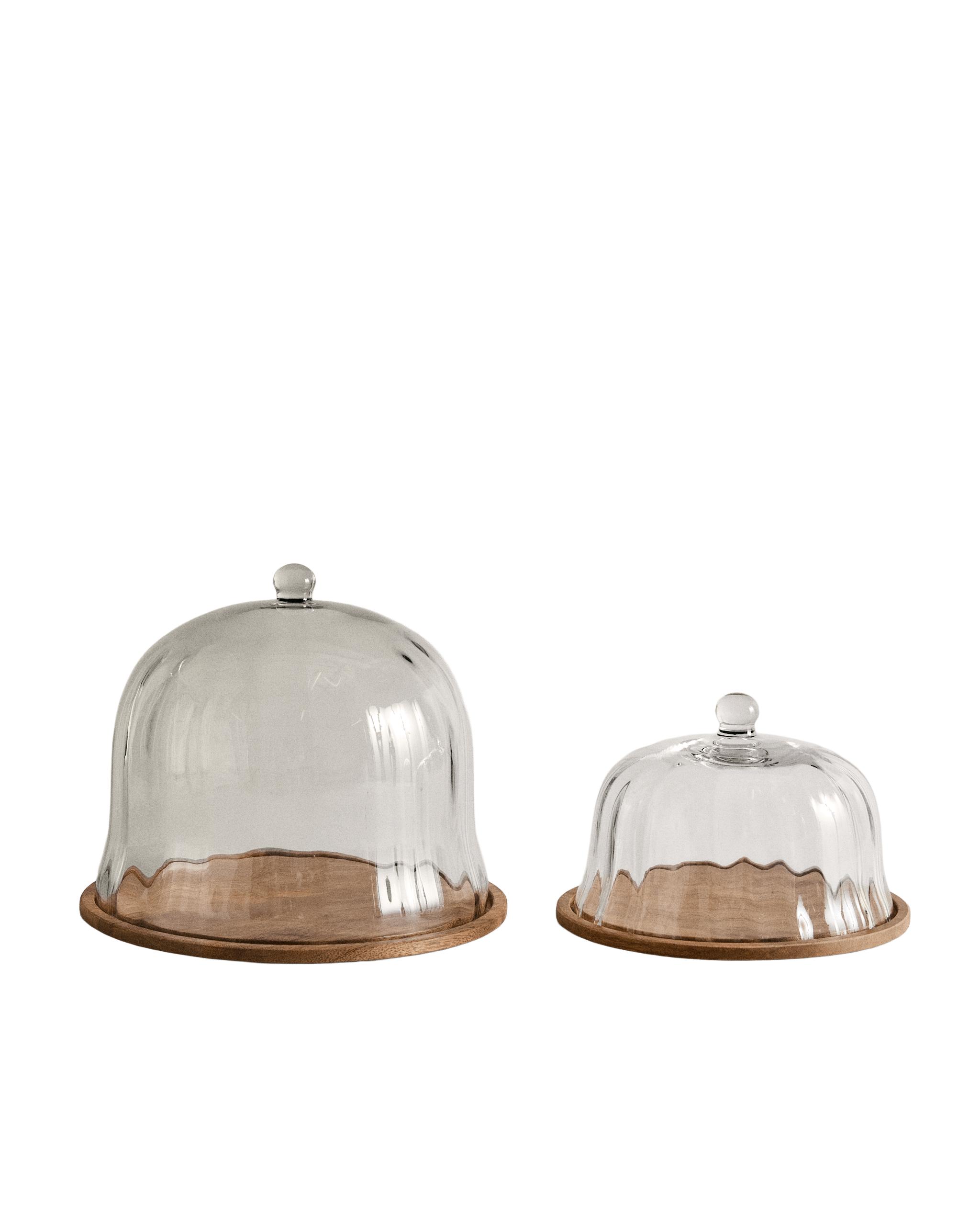 WOODEN CAKE STAND WITH GLASS DOME | Zara Home United States of America