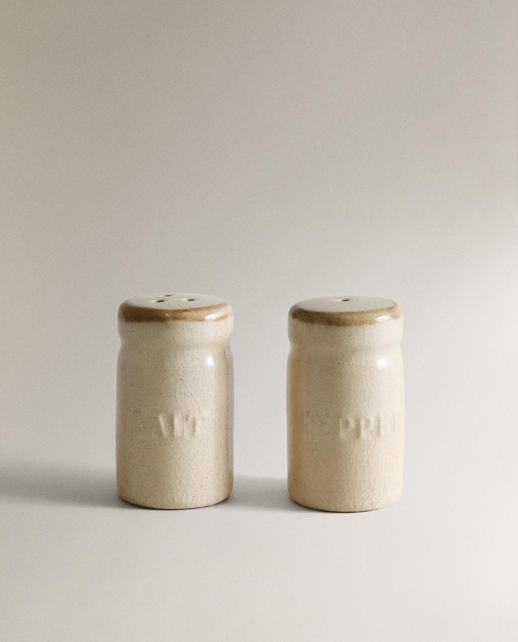 סט מלחיה ופלפליה מחרס