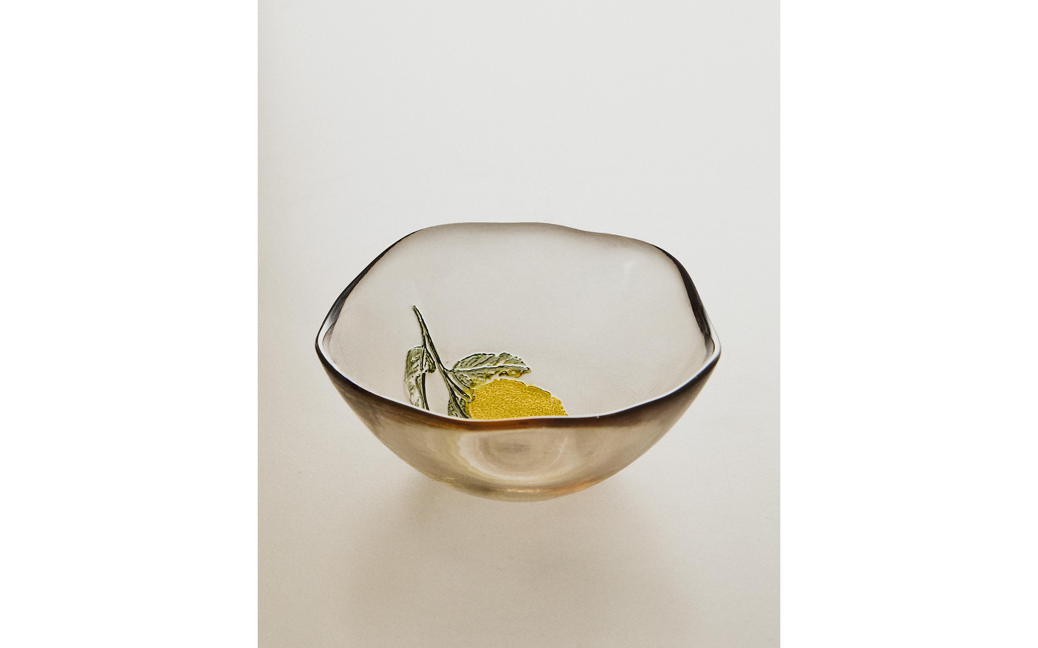 GLASS LEMON BOWL