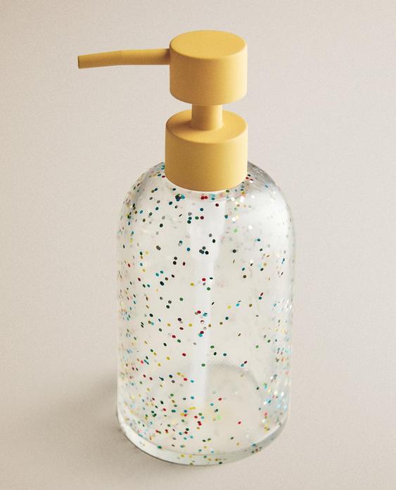 DOSIFICADOR JABÓN INFANTIL RESINA GLITTER