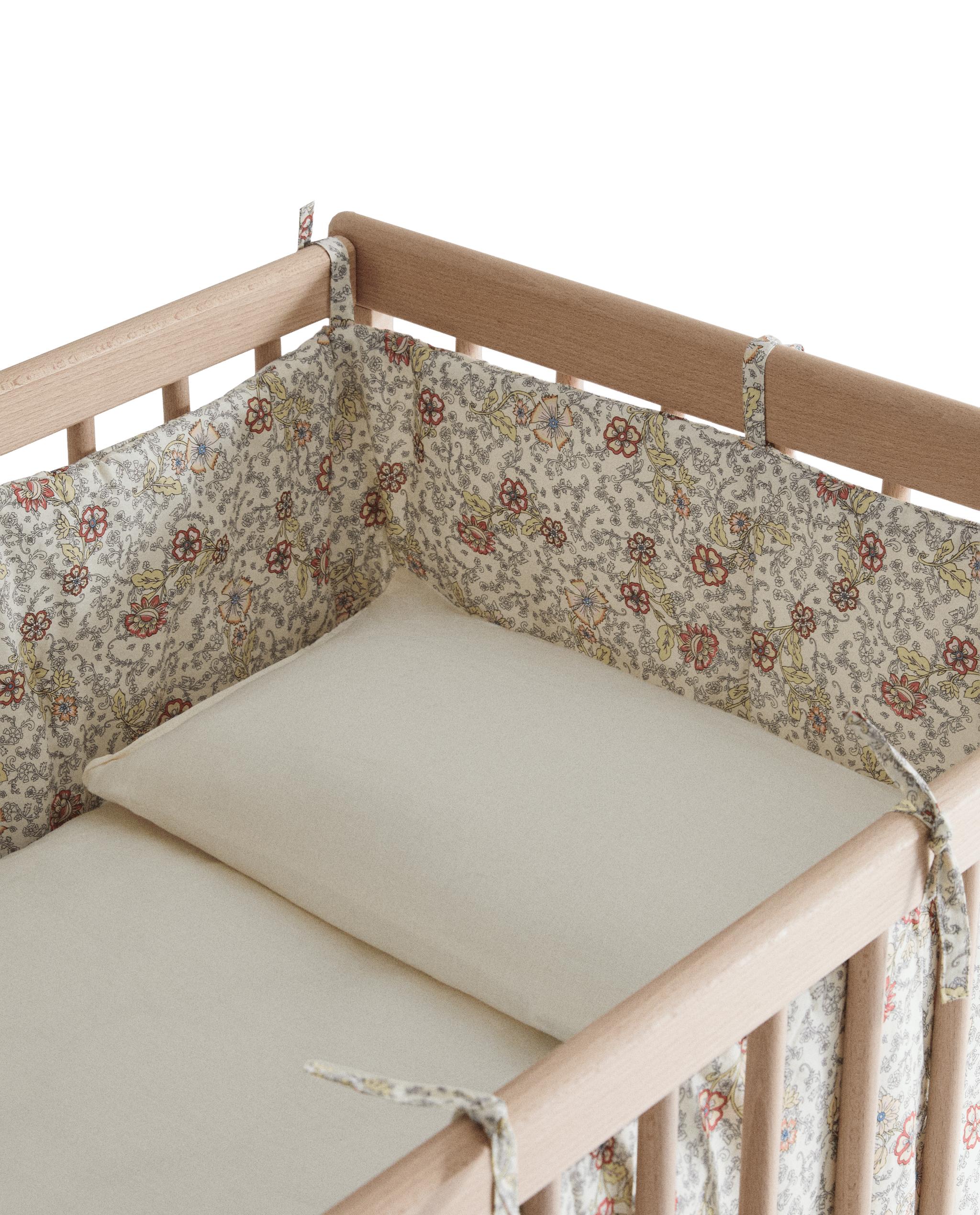FLORAL BABY COT BUMPER COVER product thumbnail 9