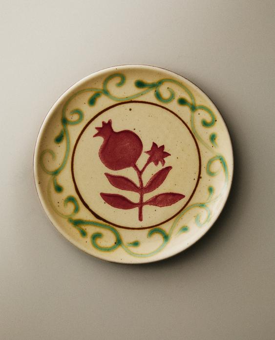 POMEGRANATE TERRACOTTA SIDE PLATE
