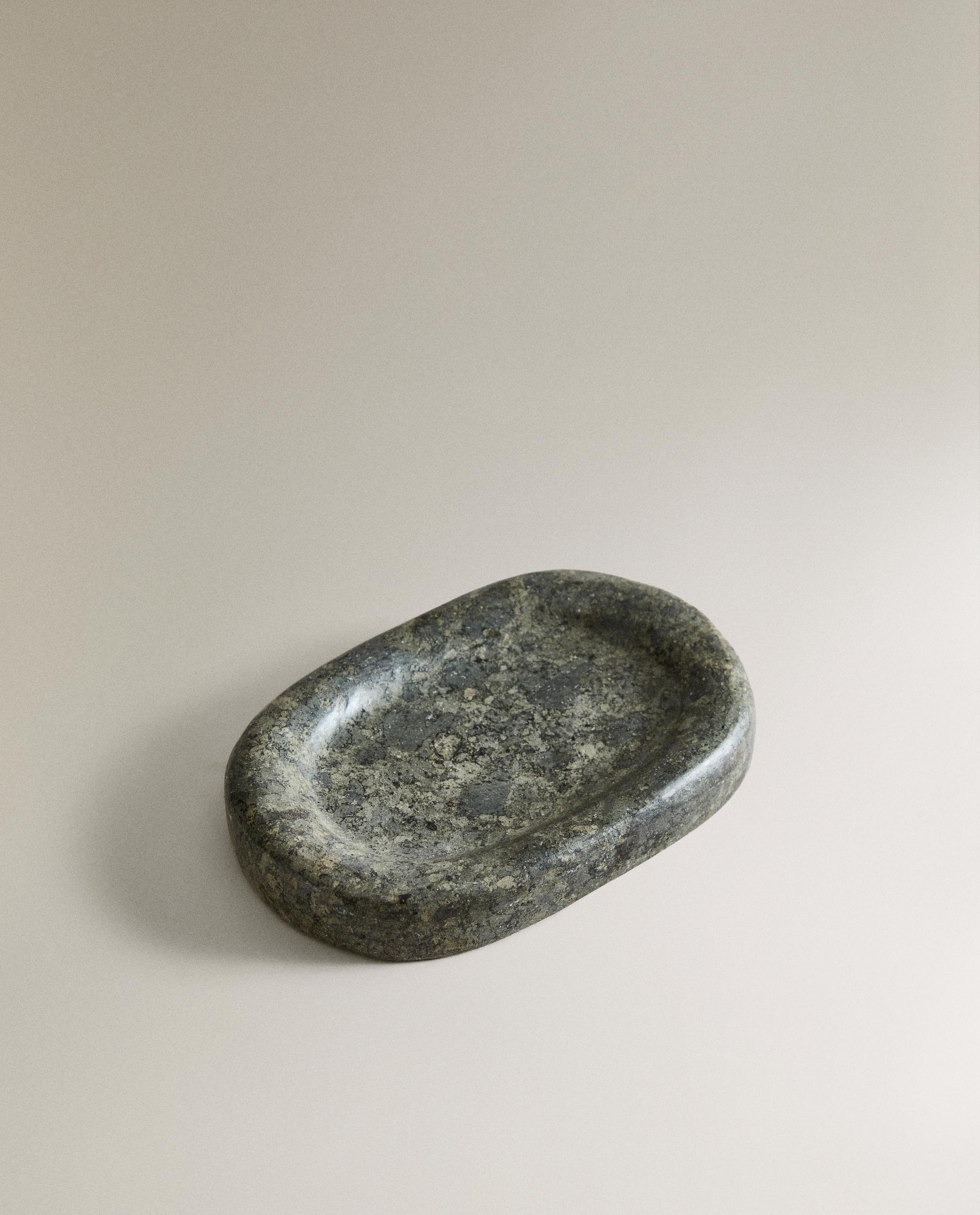 GREENISH MARBLE BATHROOM SOAP DISH product thumbnail 4