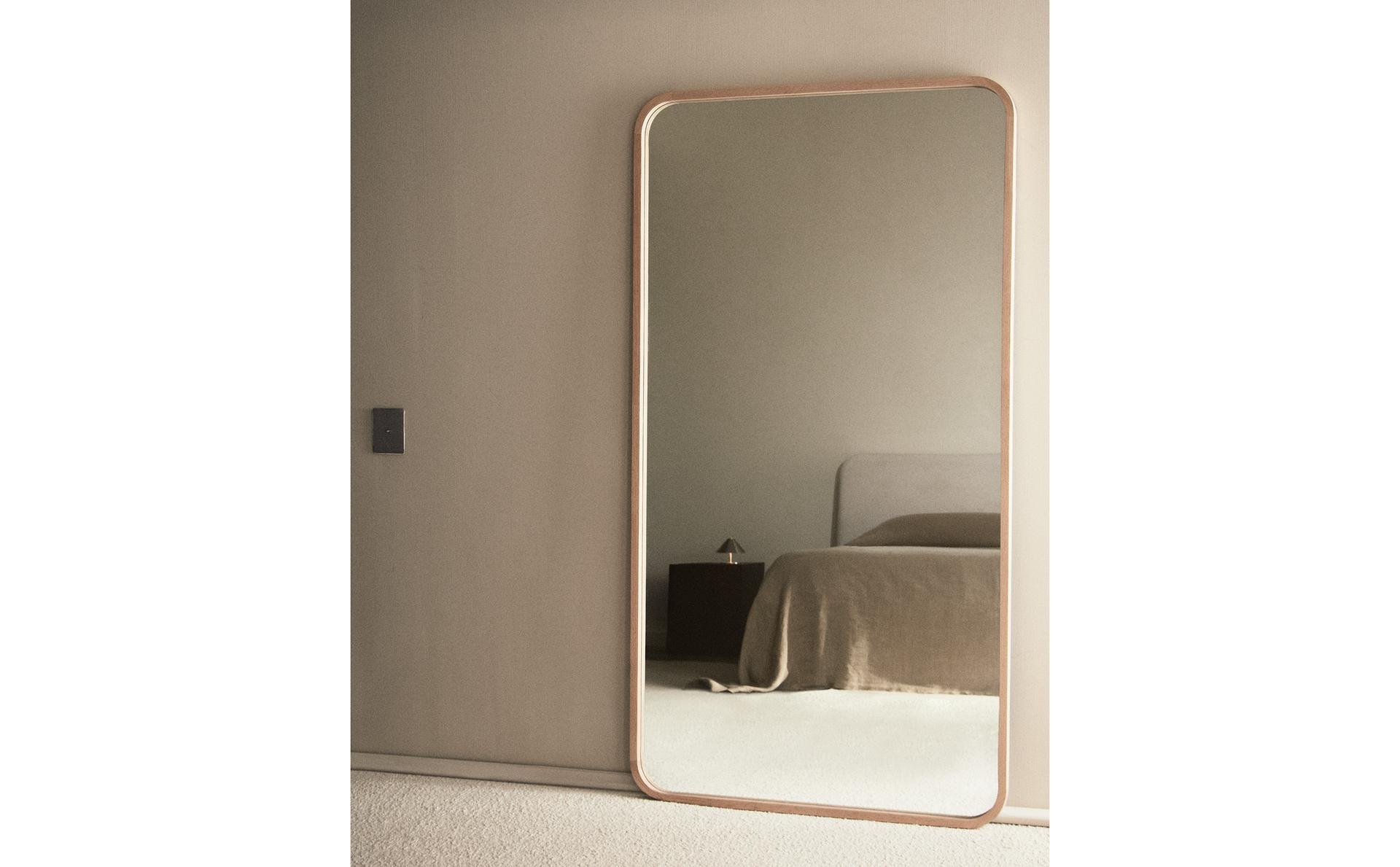 GRAND MIROIR RECTANGULAIRE CADRE ARRONDI