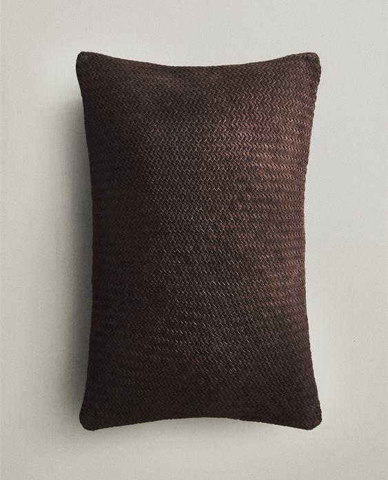LEATHER CUSHION COVER