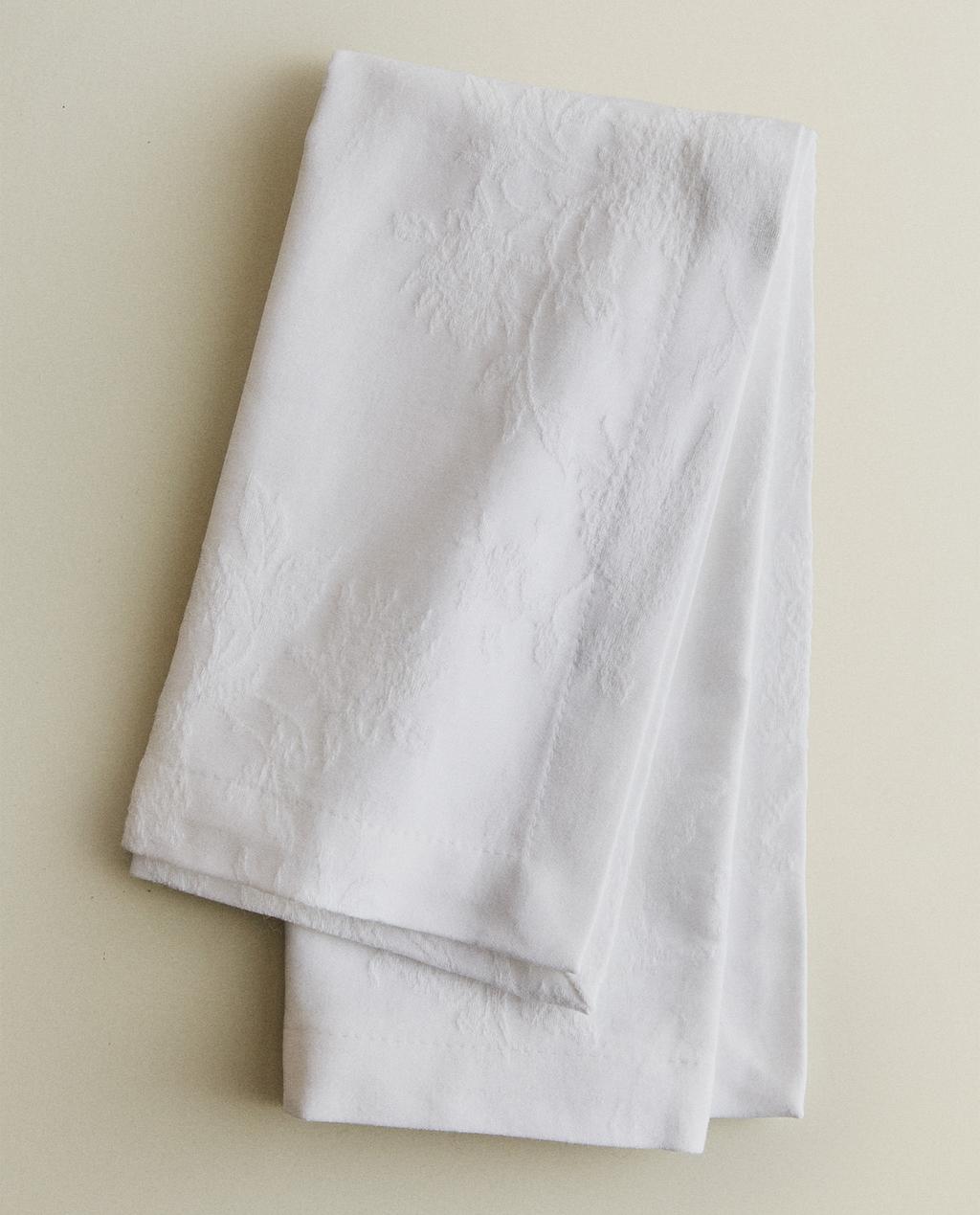 PACK SERVIETTES DE TABLE COTON JACQUARD (LOT DE 2) PACK SERVIETTES DE TABLE COTON JACQUARD (LOT DE 2)