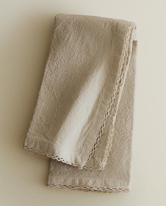 PACK OF PLAIN DYED THREAD NAPKINS (PACK OF 2)