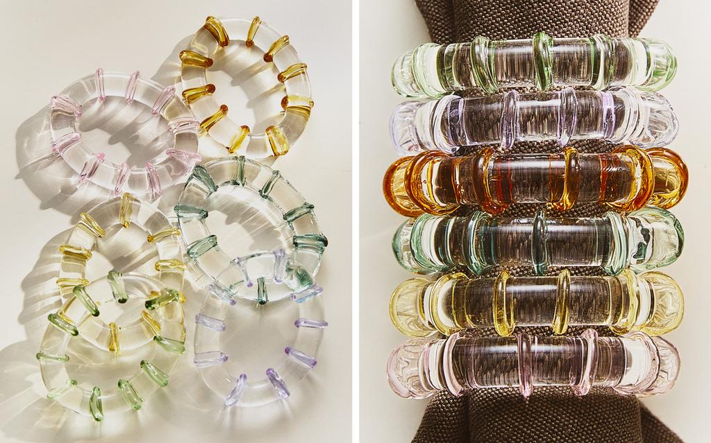 SET PORTATOVAGLIOLI VETRO (SET 6) SET PORTATOVAGLIOLI VETRO (SET 6)