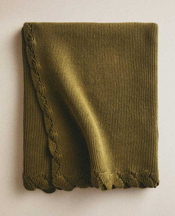 COPERTA NEONATO BORDO CROCHET