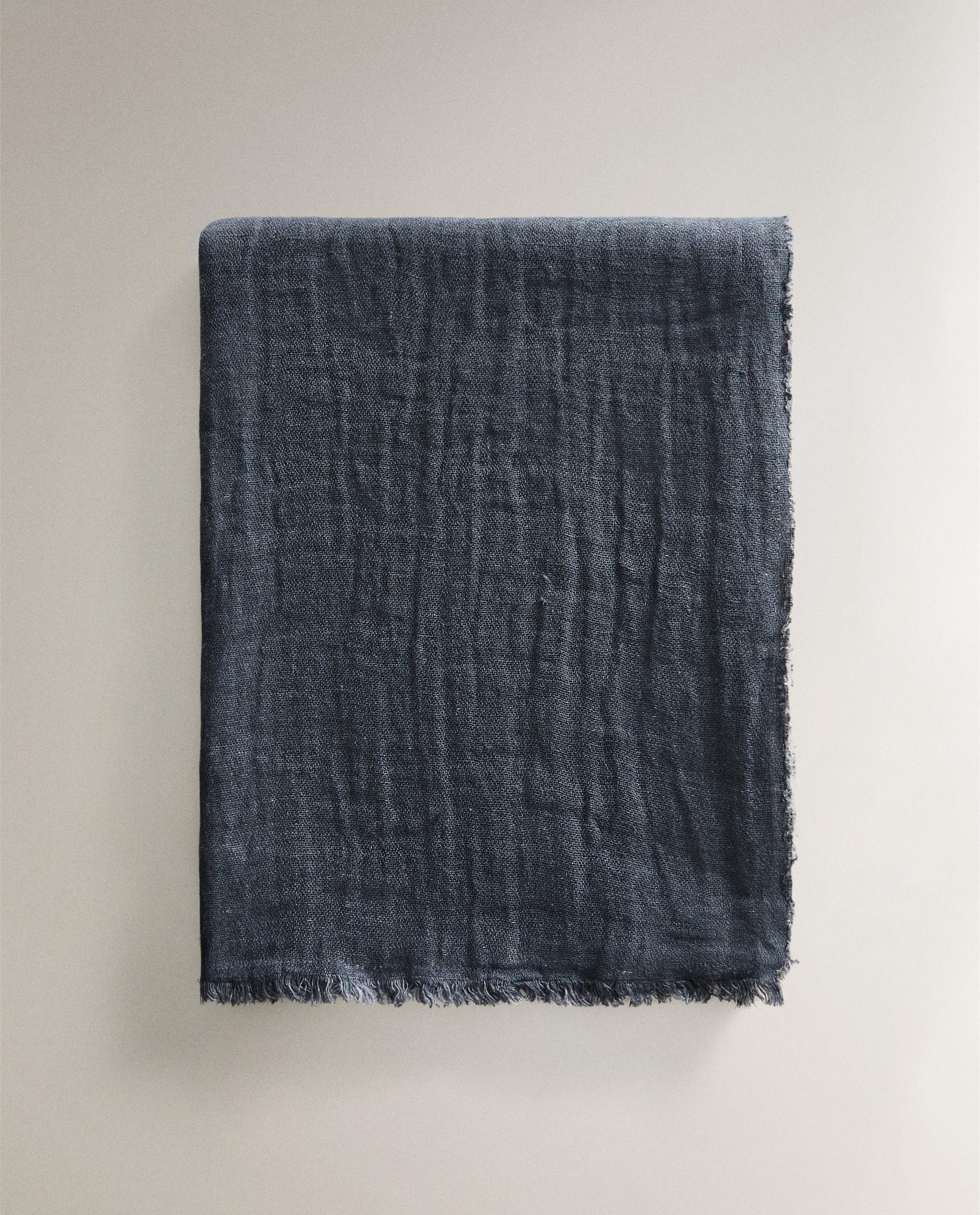 リバーシブル フリンジ リネン ブランケット | Zara Home 日本/Japan