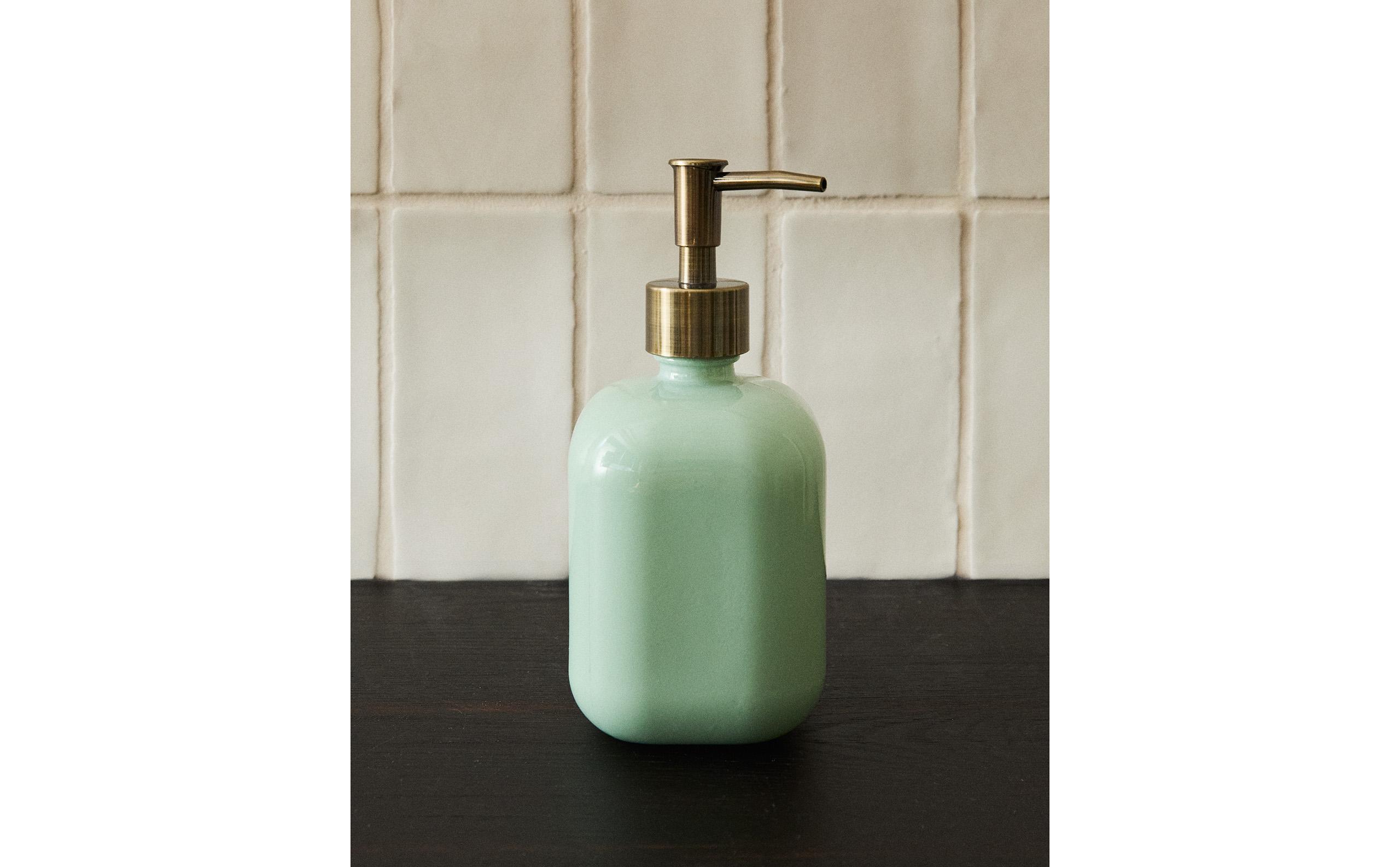 1900年代？ ガラス製 ソープディスペンサー 1900年代？ ガラス製 ソープディスペンサー 1900年代？ ガラス製