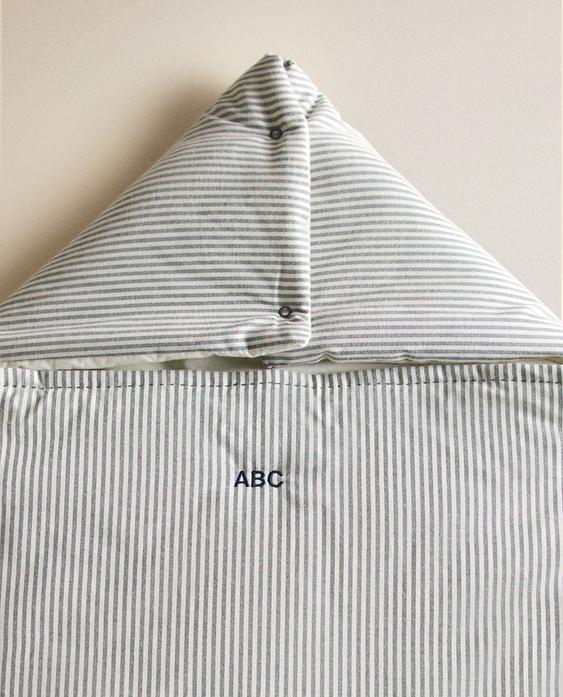 STRIPED COTTON CARRYCOT BABY WRAP STRIPED COTTON CARRYCOT BABY WRAP
