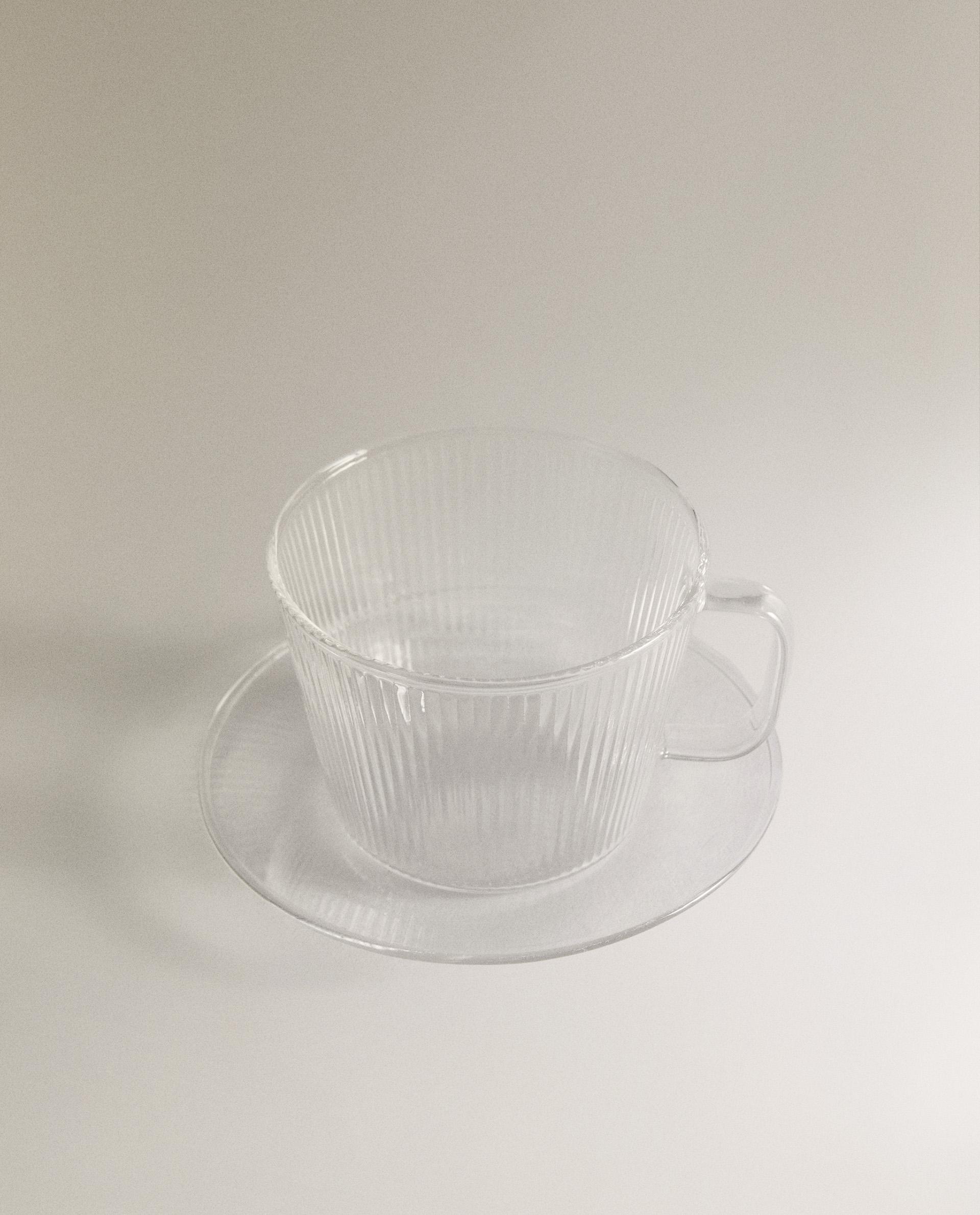 BOROSILICATE GLASS TEACUP AND SAUCER product thumbnail 7