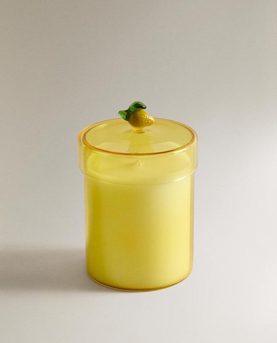(220 G) GINGER LEMON SCENTED CANDLE