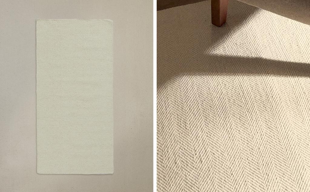 HERRINGBONE WOOL RUNNER RUG