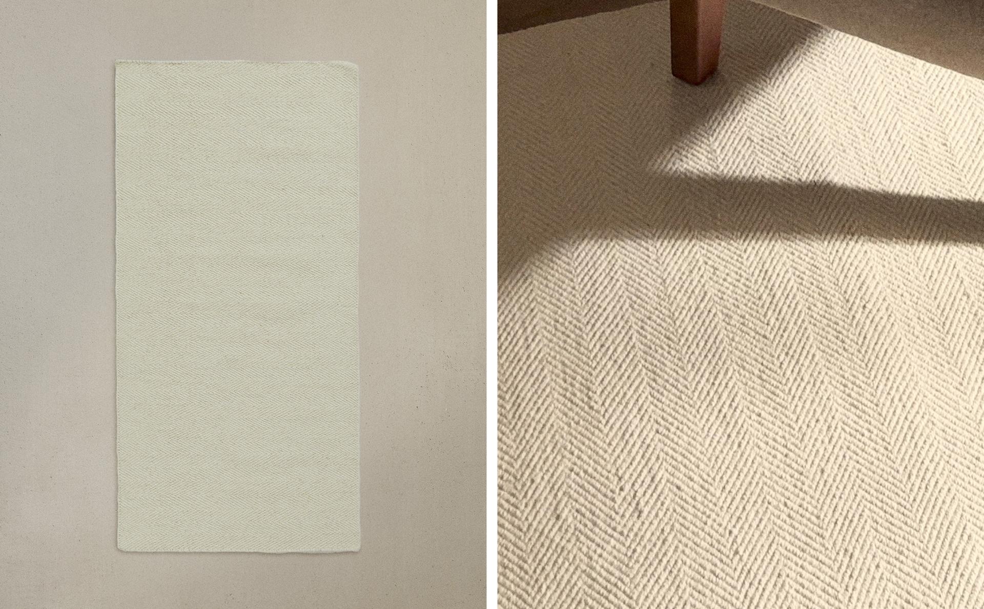 HERRINGBONE WOOL CARPET RUNNER HERRINGBONE WOOL CARPET RUNNER