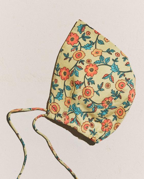 FLORAL BABY BONNET