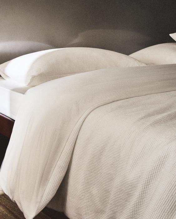 HOUSSE DE COUETTE COTON MINI WAFFLE