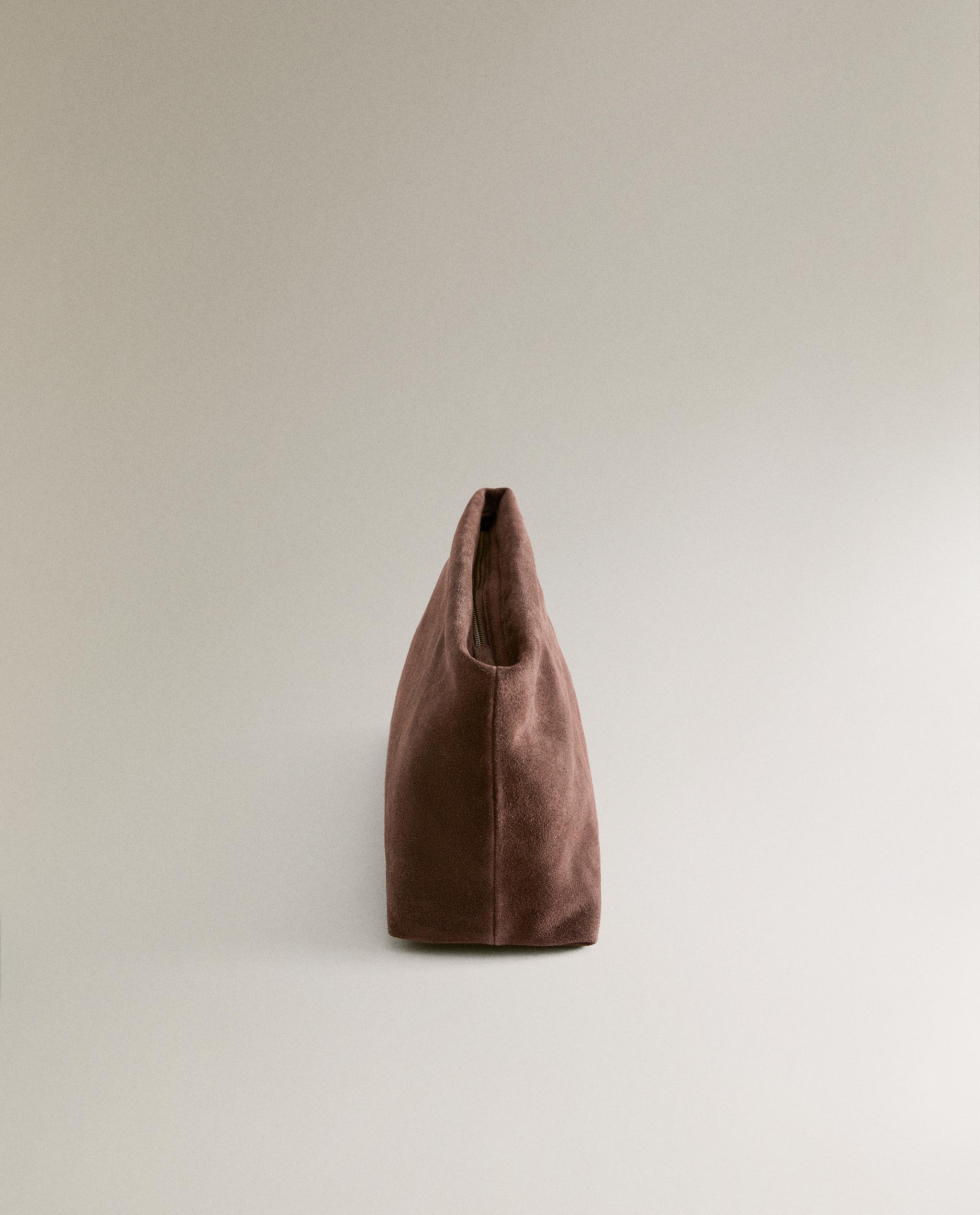 スエード コスメティックポーチ ミディアム | Zara Home 日本/Japan