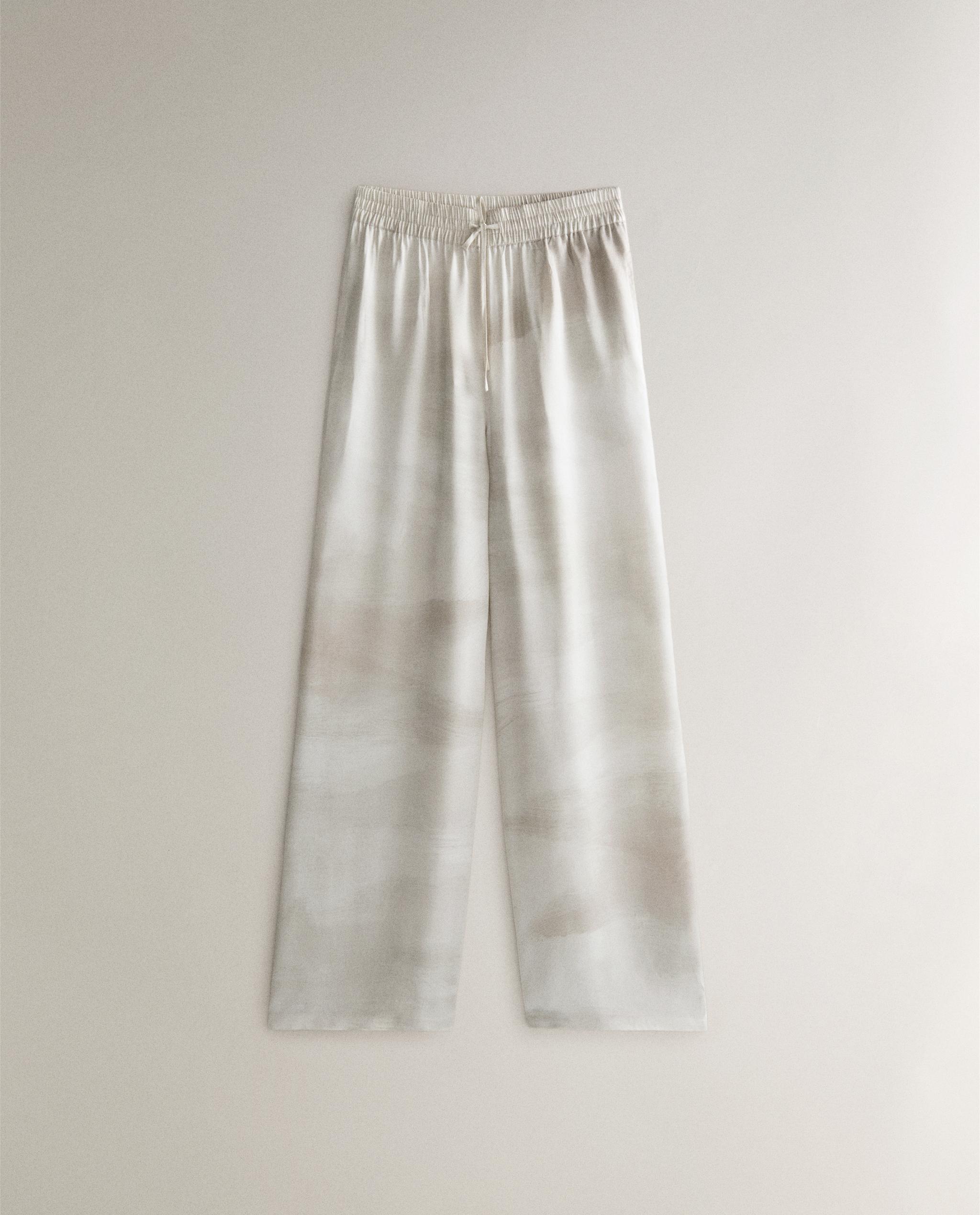 WATERCOLOUR PRINT TROUSERS product thumbnail 7