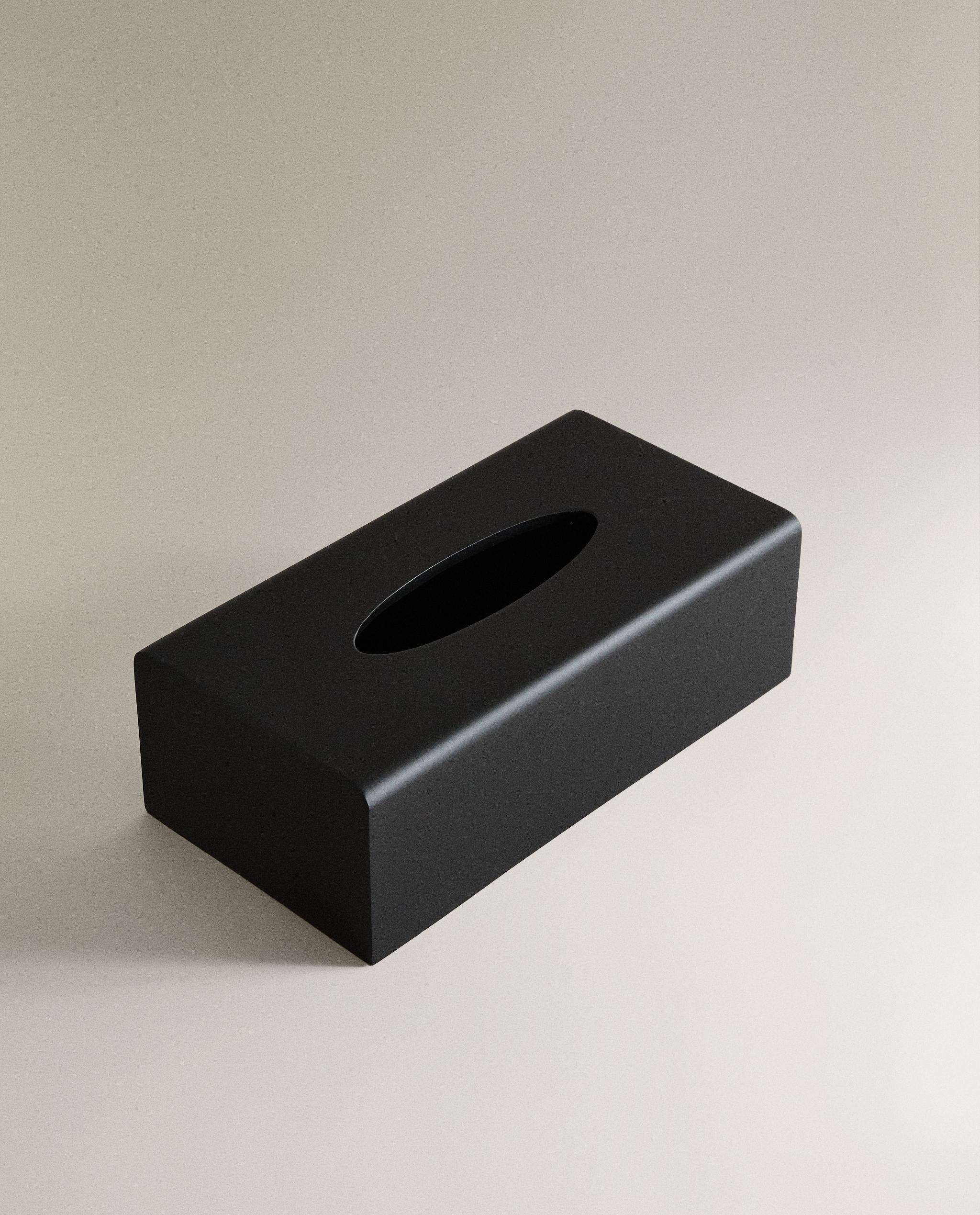 BLACK RESIN TISSUE BOX product thumbnail 3