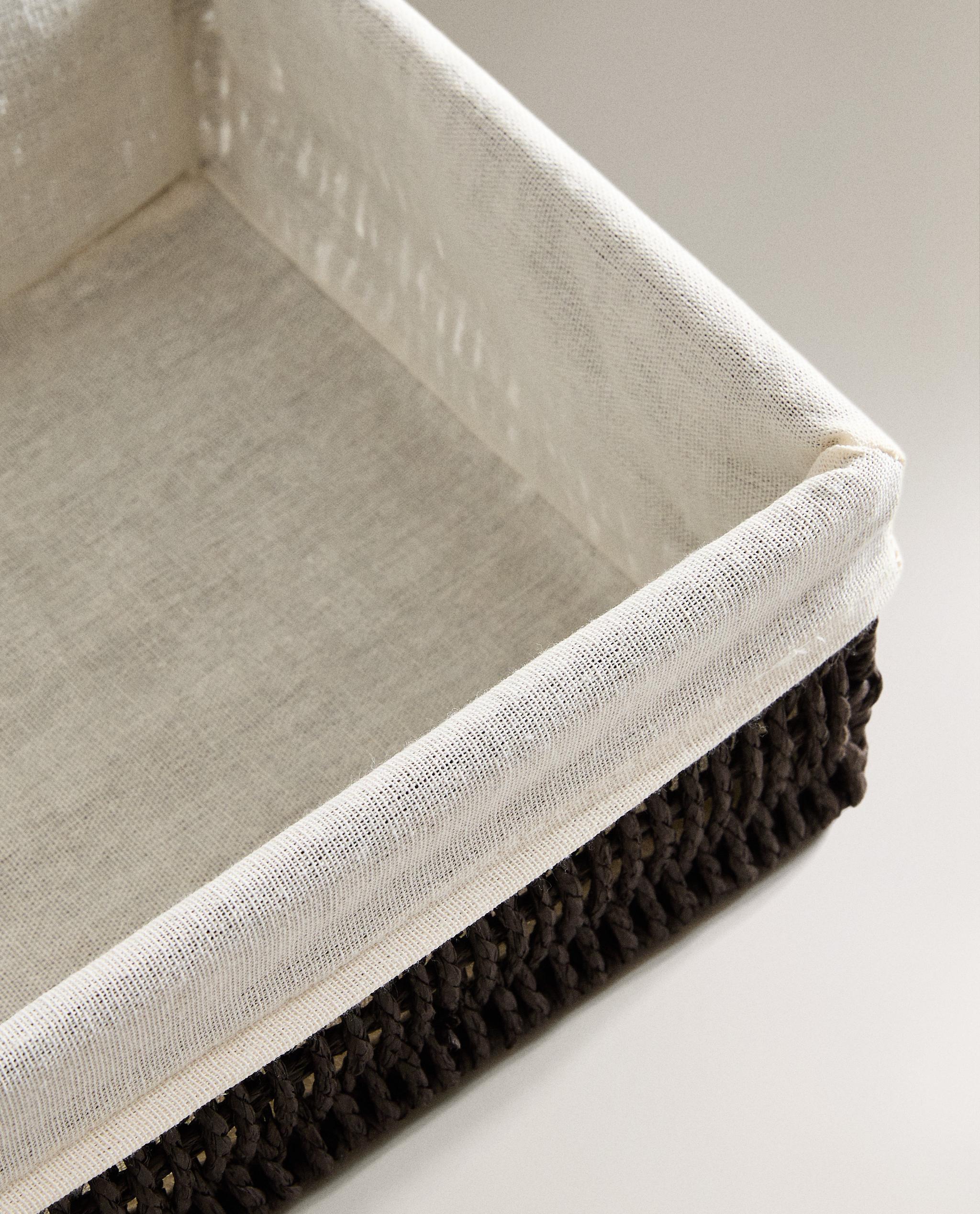 RECTANGULAR BASKET WITH COTTON LINING product thumbnail 3
