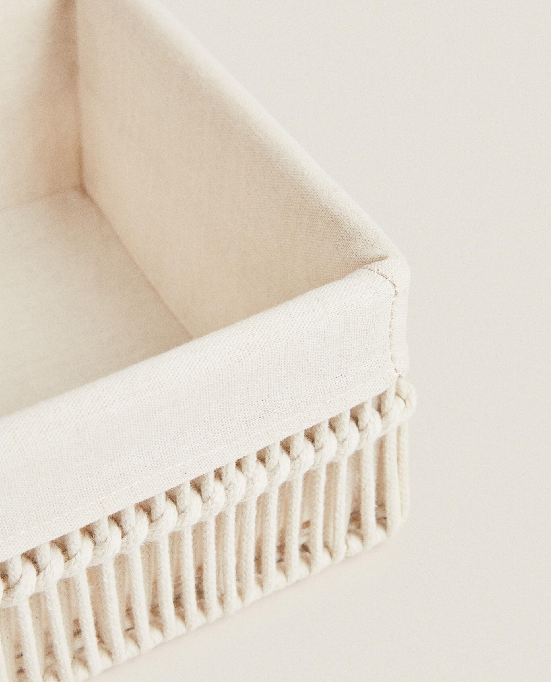 RECTANGULAR BASKET WITH COTTON LINING product thumbnail 7