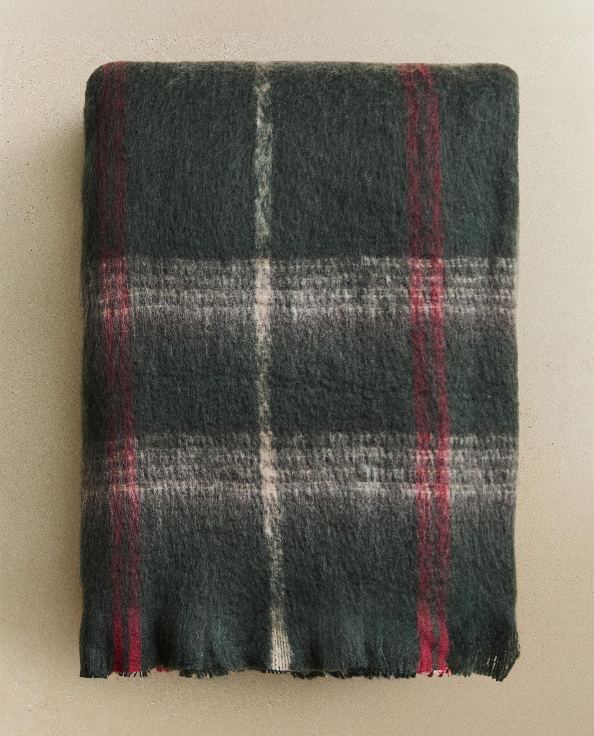 チェック柄フリンジブランケット | Zara Home 日本/Japan