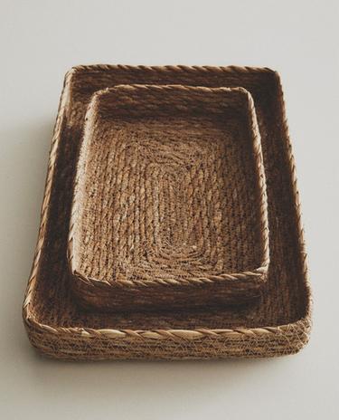 KOSZYK TACA Z TRAWY MORSKIEJ